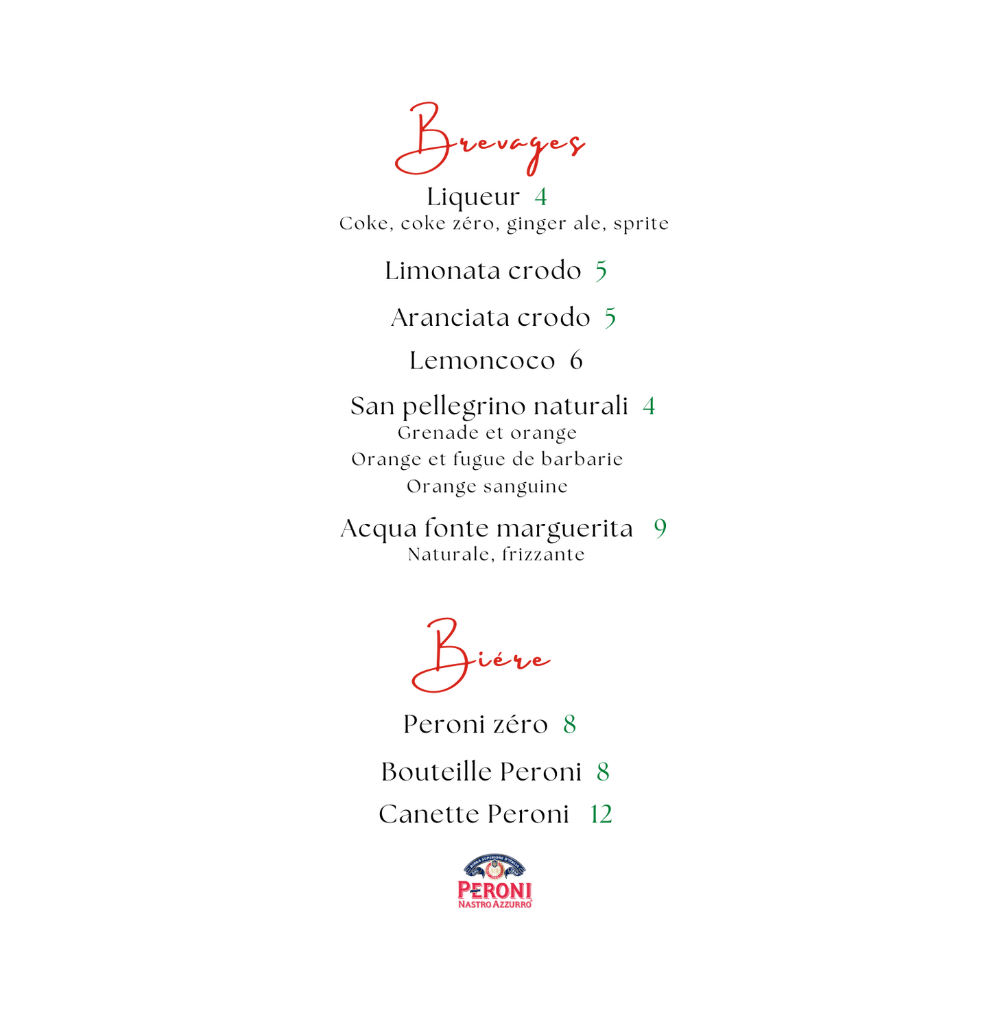 BRAVAGES ET BIERE
