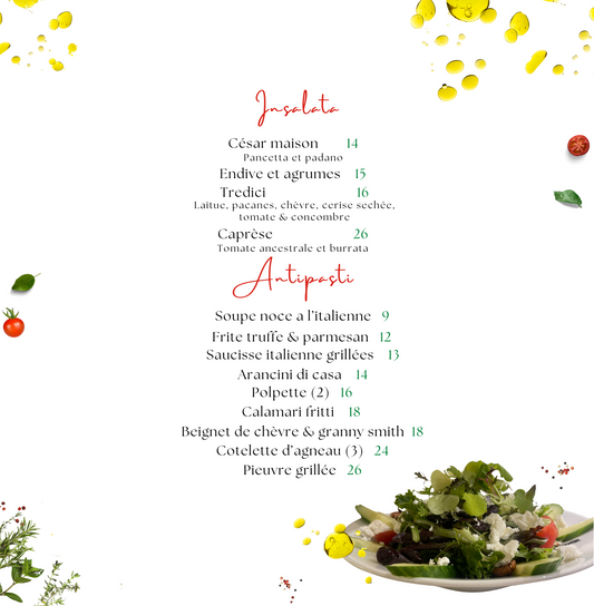INSALATA ET ANTIPASTI